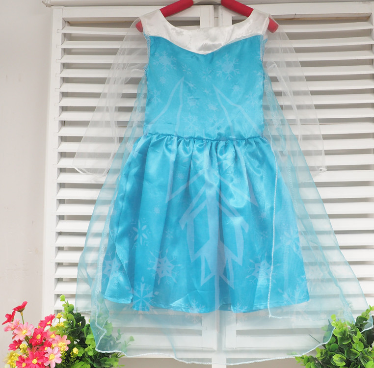 F68017  Frozen transparent gauze dress